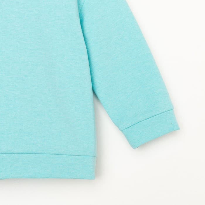 Костюм детский (толстовка, шорты) KAFTAN Basic line, рост 86-92 см, бирюзовый меланж