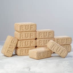 Топливный брикет RUF, сосна, 15.5×6×8.5 см, 833 г, набор 12 шт.