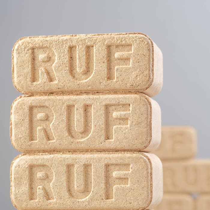 Топливный брикет RUF, сосна, 15.5×6×8.5 см, 833 г, набор 12 шт.
