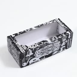 Коробка подарочная самосборная, с окном, «Супермен», 16×35×12 см