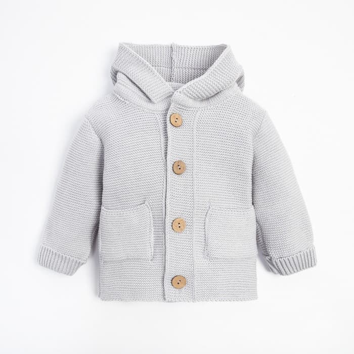 Джемпер вязаный «Крошка Я» Trendy, рост 74-80 см, серый