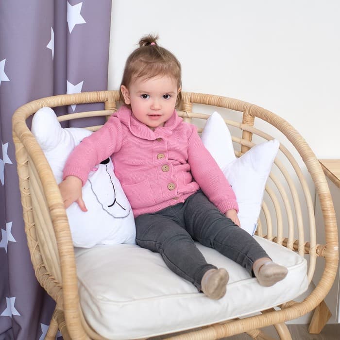 Джемпер вязаный «Крошка Я» Trendy, рост 74-80 см, розовый