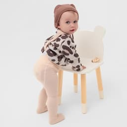 Джемпер вязаный «Крошка Я. Леопард», рост 68-74 см, бежевый