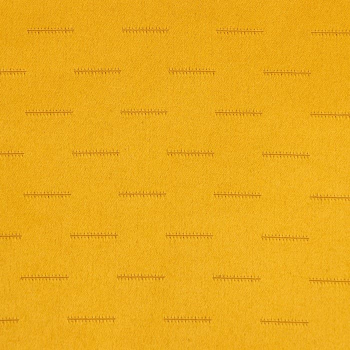 Штора портьерная «Этель. Штрихи», на шторной ленте, 250×265 см, жёлтая