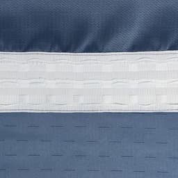 Штора портьерная «Этель. Штрихи», на шторной ленте, 270×300 см, синяя