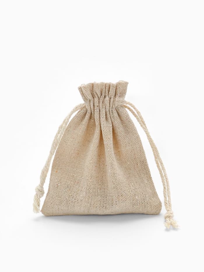 Мешочек подарочный «Хлопок», 10×12 см, цвет кремовый