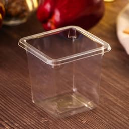 Стакан - креманка одноразовый под запайку «Фреш», 8×7.5 см, 270 мл, пластик, прозрачный