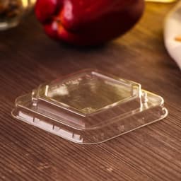 Крышка пластиковая одноразовая на стакан-креманка «Фреш», ПР-СТ-80×120, прозрачная