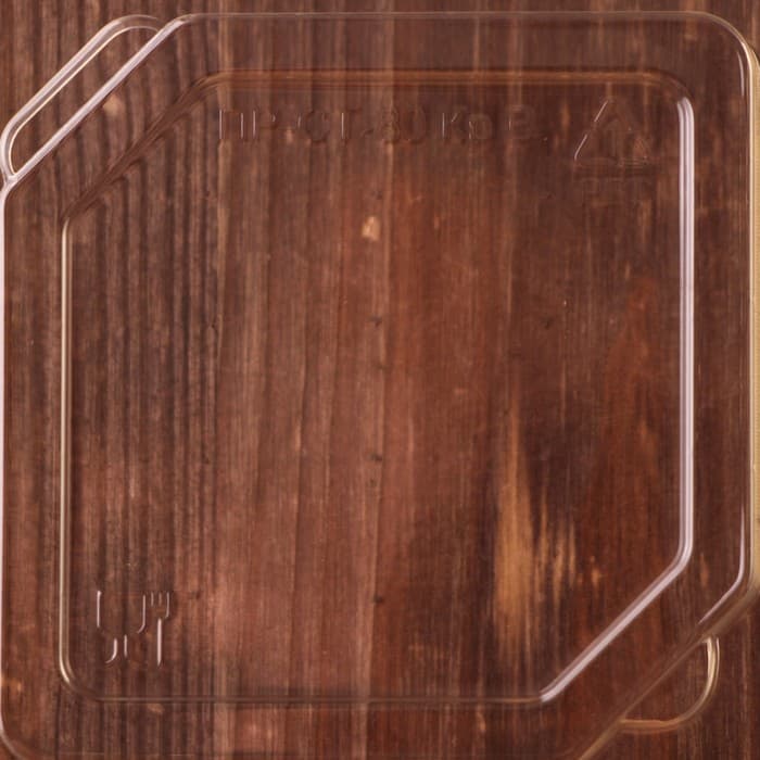 Крышка пластиковая одноразовая на стакан-креманка «Фреш», ПР-СТ-80×120, прозрачная