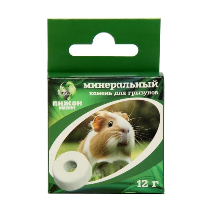 Минеральный камень для грызунов «Пижон» для грызунов, 12 г