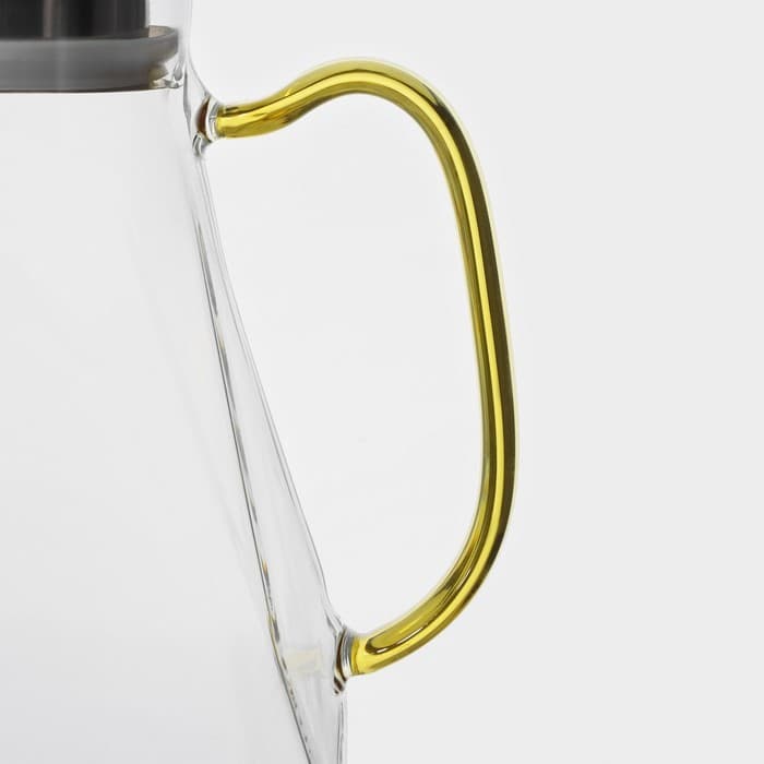 Кувшин Magistro «Богема. Льдинка», 1.95 л, 9×17×20 см, с крышкой, стекло, прозрачный