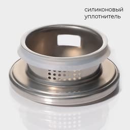 Кувшин Magistro «Богема. Льдинка», 1.95 л, 9×17×20 см, с крышкой, стекло, прозрачный