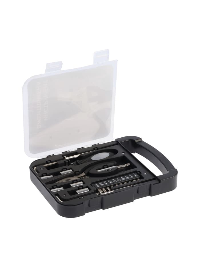 Набор инструментов ТУНДРА, подарочный пластиковый кейс, 22 предмета