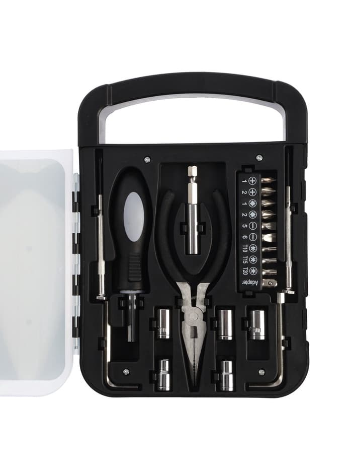 Набор инструментов ТУНДРА, подарочный пластиковый кейс, 22 предмета