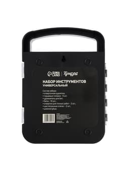 Набор инструментов ТУНДРА, подарочный пластиковый кейс, 22 предмета