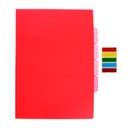 Папка-уголок, А4, 150 мкм, Calligrata, 3 отделения, прозрачная, красная