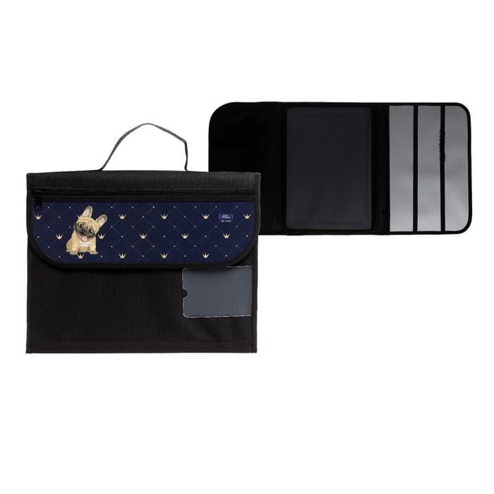 Папка для труда, А4, текстильная, 32.5×24 см «Бульдог»