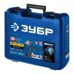 Гайковерт ЗУБР GB-250-22, аккумуляторный, 20 В, 2×2 Ач, 3 скор. вр., 3900 уд/мин, 280 Нм