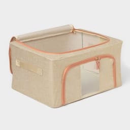 Кофр для хранения вещей Доляна «Моне», 39×29×20 см, бежевый