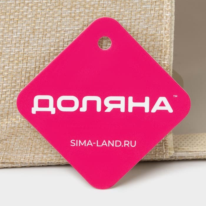 Кофр для хранения вещей Доляна «Моне», 39×29×20 см, бежевый