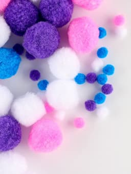 Декор для творчества «Помпончики. Звёздное небо» d=1-3 см набор 135 шт.