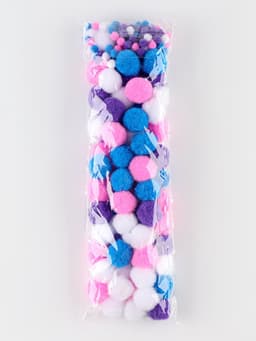 Декор для творчества «Помпончики. Звёздное небо» d=1-3 см набор 135 шт.