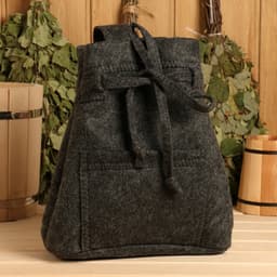 Набор для бани, 4 предмета: рюкзак, шапка, рукавица, коврик, «Банная забава»