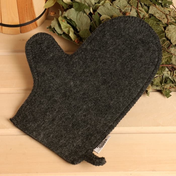 Набор для бани, 4 предмета: рюкзак, шапка, рукавица, коврик, «Банная забава»