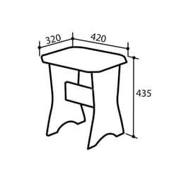 Кухонный уголок «КУ-19 Л 3», со столом, с табуретами, цвет млечный/бежевый/коричневый