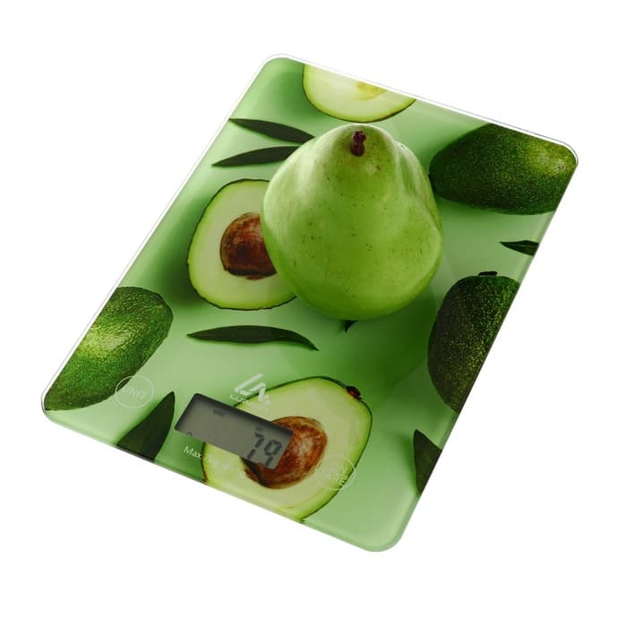 Весы кухонные Luazon LVK-501 «Авокадо», электронные, до 7 кг