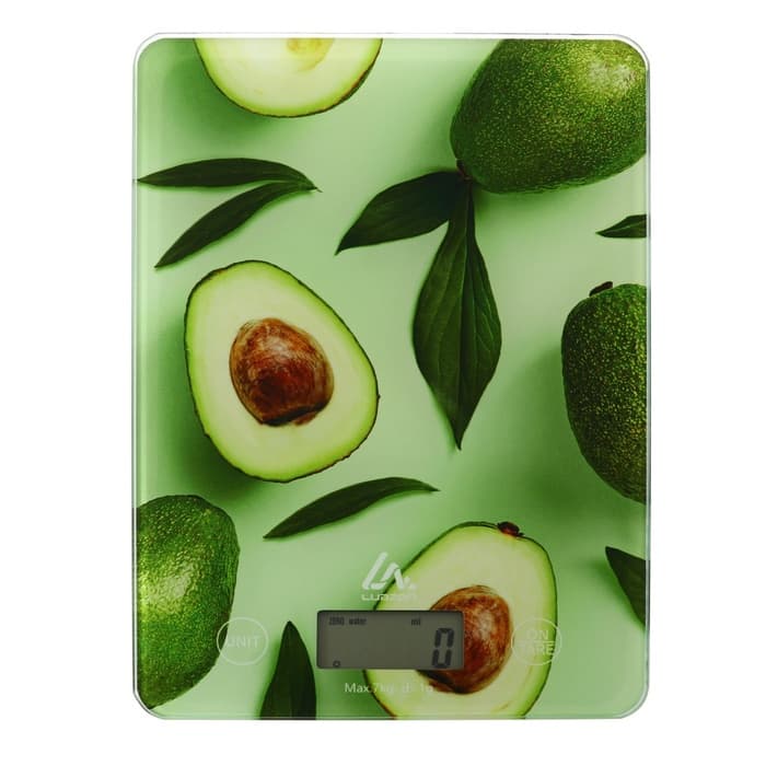 Весы кухонные Luazon LVK-501 «Авокадо», электронные, до 7 кг