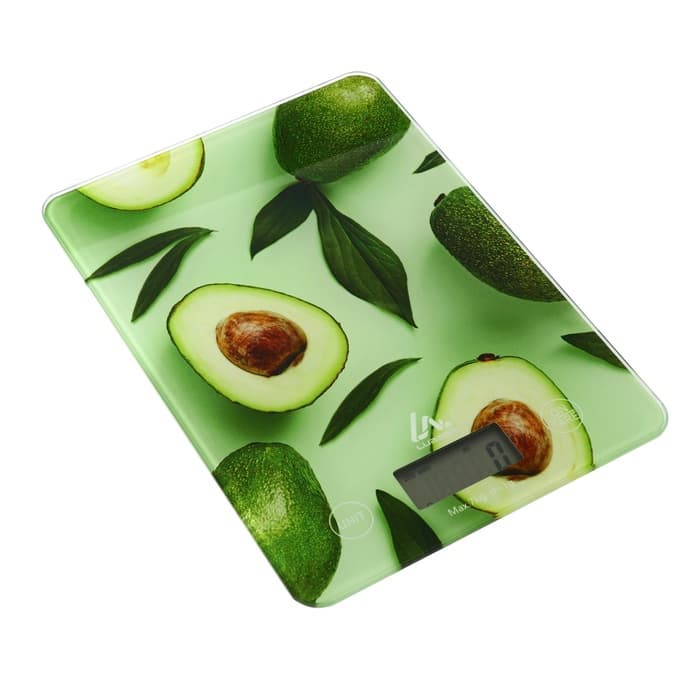 Весы кухонные Luazon LVK-501 «Авокадо», электронные, до 7 кг