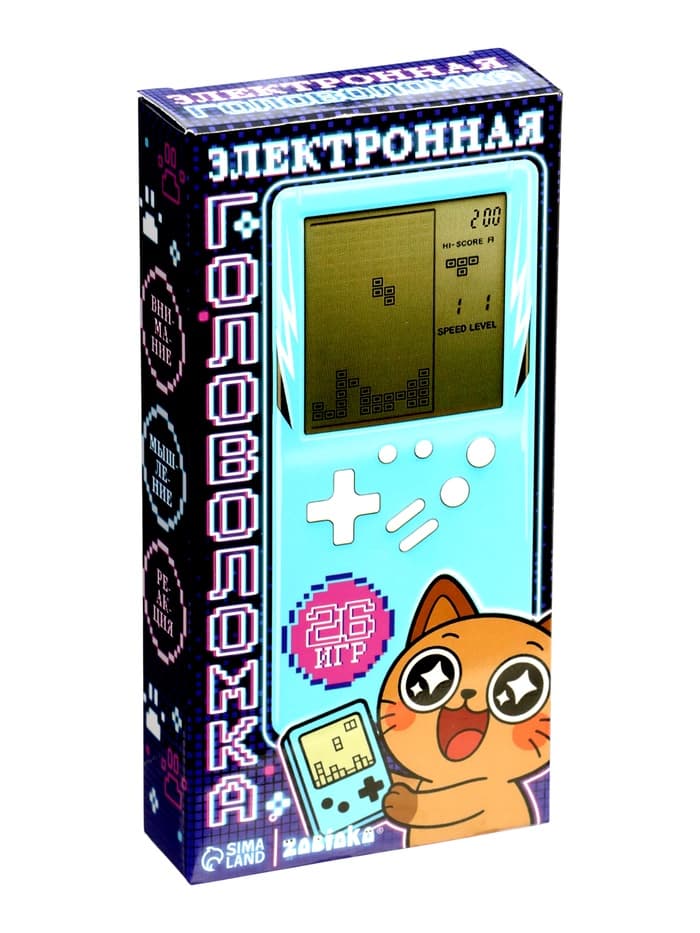 Электронная игра ZABIAKA «Котик», 8 игр