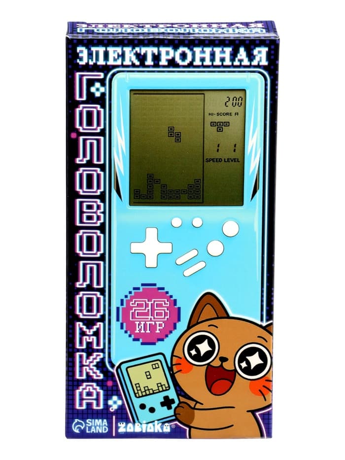 Электронная игра ZABIAKA «Котик», 8 игр