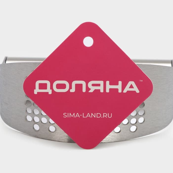 Пресс для чеснока Доляна Steel, 10×5 см, цвет серебряный