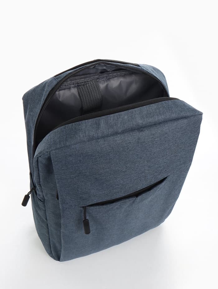 Рюкзак городской на молнии, с карманами, с USB, размер 29×11×39 см, синий