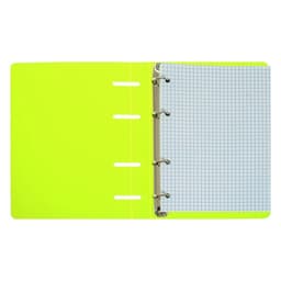Тетрадь на кольцах Calligrata A5, 80 листов, в клетку, пластиковая обложка, блок офсет, салатовая