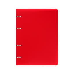 Тетрадь на кольцах A5 80 листов в клетку Calligrata, пластиковая обложка, блок офсет, белизна 95%, МИКС