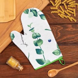 Варежка - прихватка «Доляна. Эвкалипт», 20×27 см, 100% хлопок, рогожка 164 г/м²
