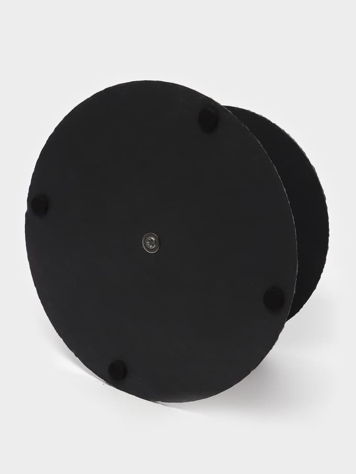 Этажерка для фруктов и десертов Magistro Valley, 2 яруса, d=25/20×24 см, сланец, чёрная