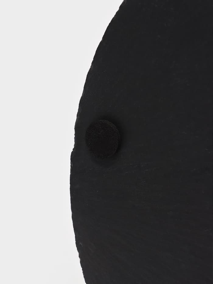 Этажерка для фруктов и десертов Magistro Valley, 2 яруса, d=25/20×24 см, сланец, чёрная