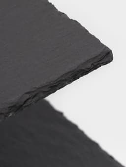 Этажерка для фруктов и десертов Magistro Valley, 2 яруса, d=25/20, h=25 см, сланец, чёрная