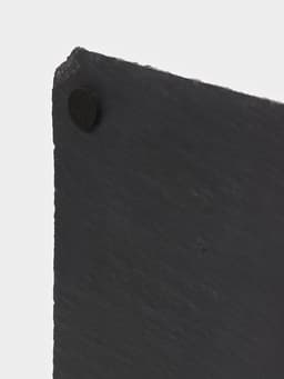 Этажерка для фруктов и десертов Magistro Valley, 2 яруса, d=25/20, h=25 см, сланец, чёрная