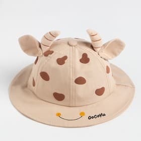 Панама для девочки MINAKU «Коровка», размер 50, бежевая