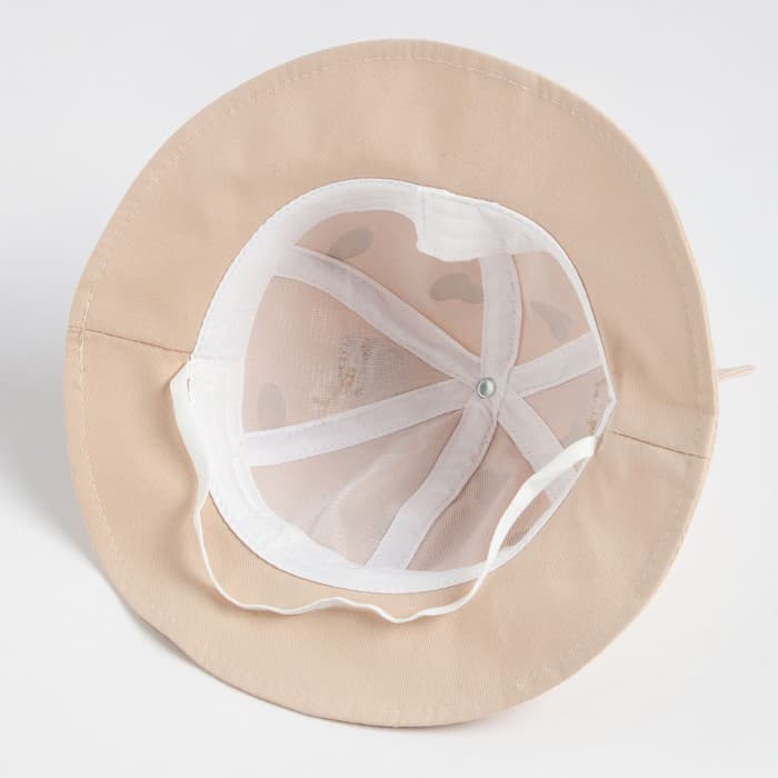 Панама для девочки MINAKU «Коровка», размер 50, бежевая