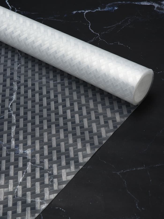 Коврик противоскользящий Доляна «Ромбы», 30×150 см, прозрачный