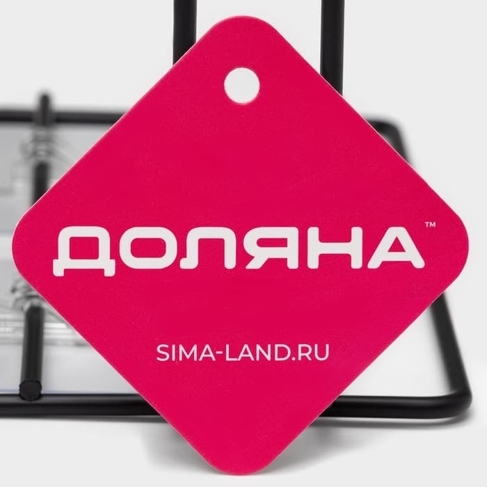 Держатель для туалетной бумаги Доляна, с полочкой, 19.5×9.5×8 см, чёрный