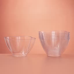 Форма одноразовая для фуршета «Цветок», 350 мл, пластик, прозрачная