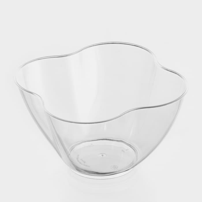 Форма одноразовая для фуршета «Цветок», 350 мл, пластик, прозрачная