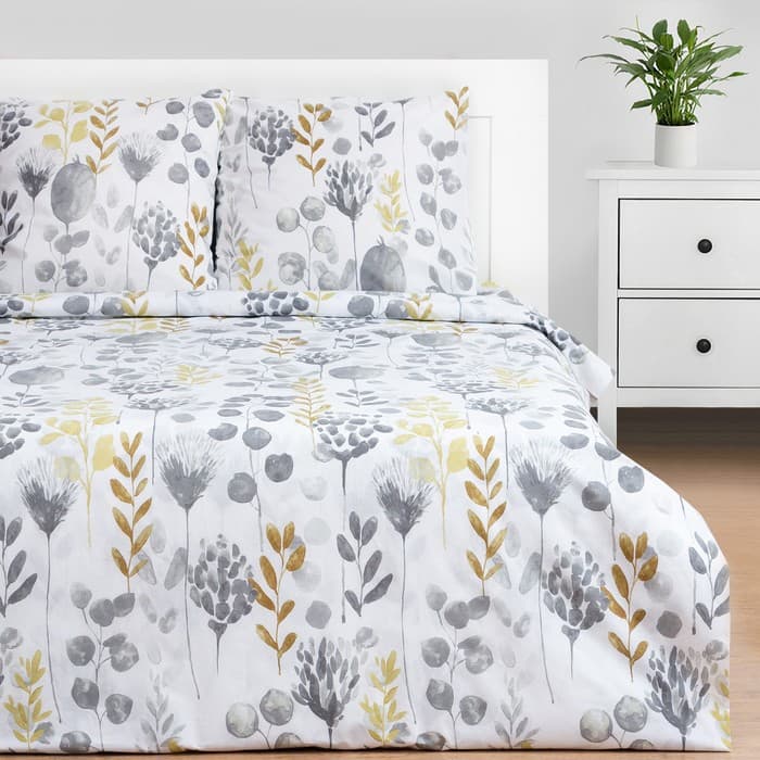 Постельное бельё 1.5-спальное «Этель» Flora and spring (вид 2), поплин